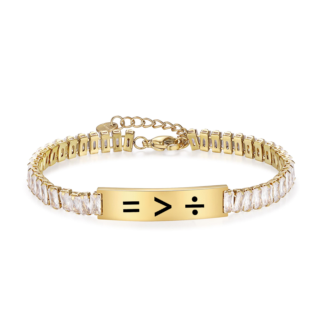 Equality Short Tennis Bracelet