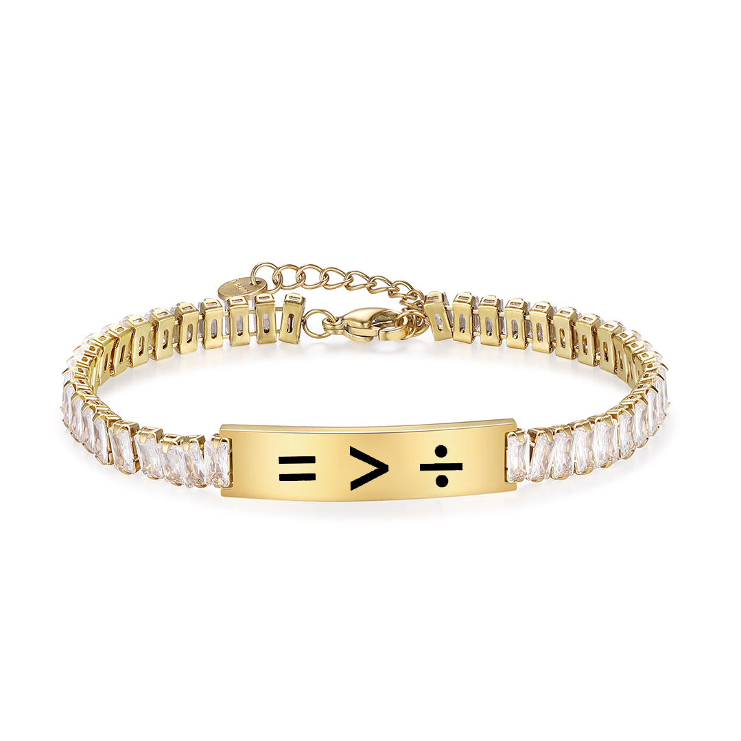 Equality Short Tennis Bracelet