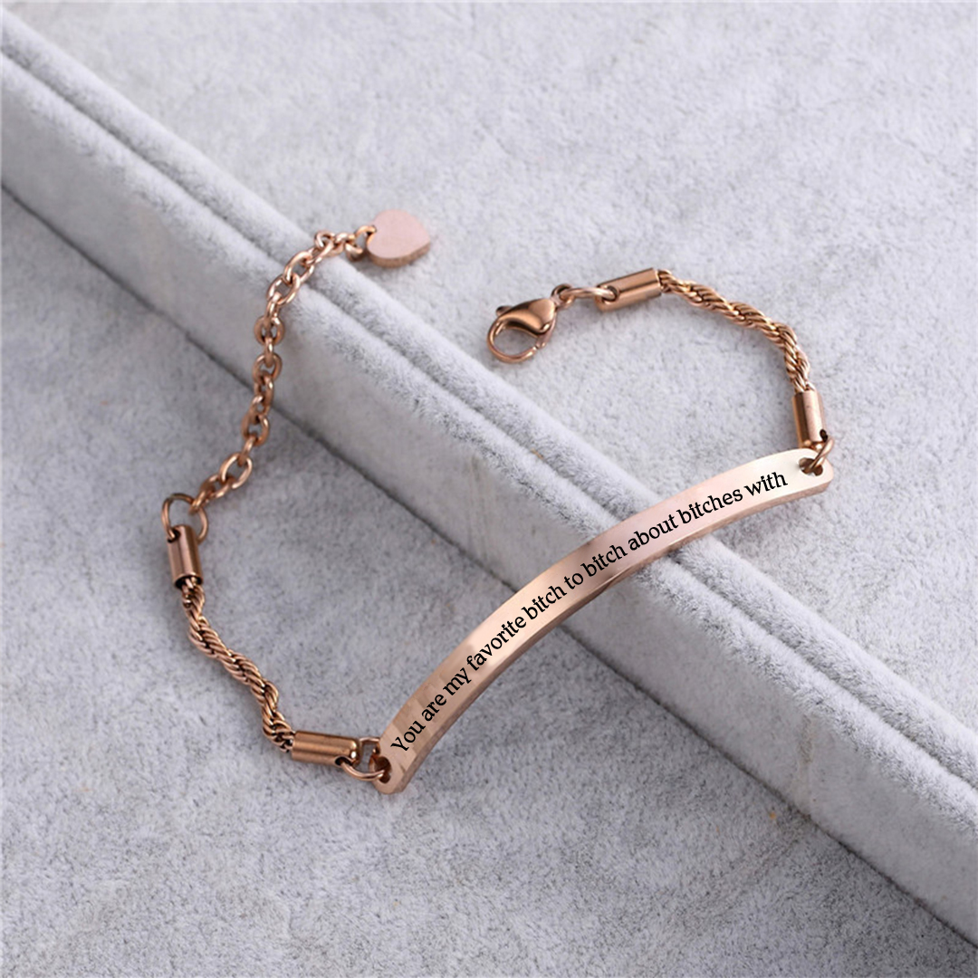 For Friend- Best Bitches Forever Bracelet