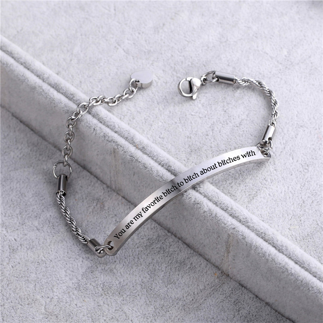 For Friend- Best Bitches Forever Bracelet