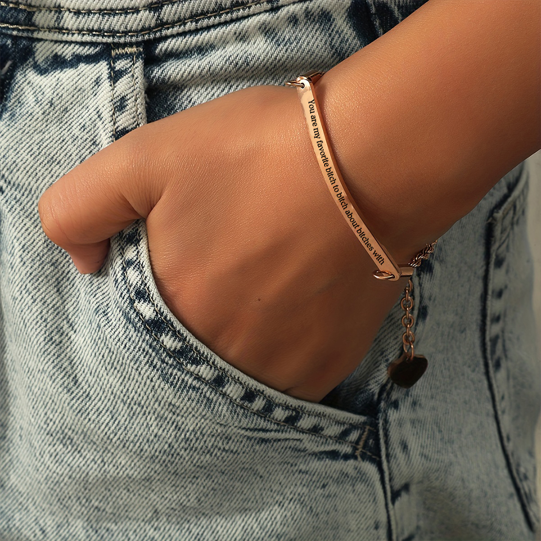 For Friend- Best Bitches Forever Bracelet