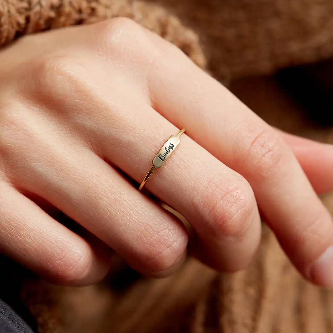 [Copy]Badass Dainty Bar Ring