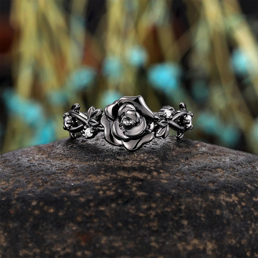 For Self-Self Love Nature Inspired Rose Ring