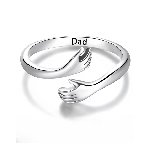 For Memorial - S925 Hug From Heaven Custom Hug Ring