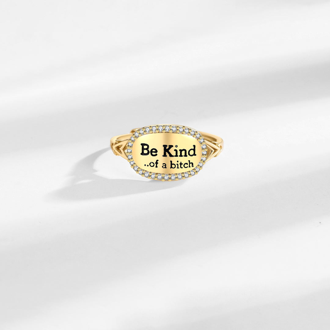 Be Kind Statement Ring