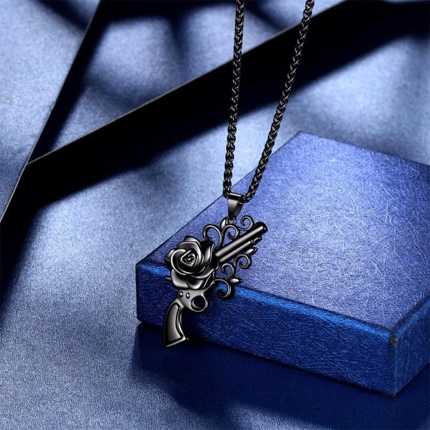 For Friend-You Are The Thelma To My Louise Black Rose Tube Necklace