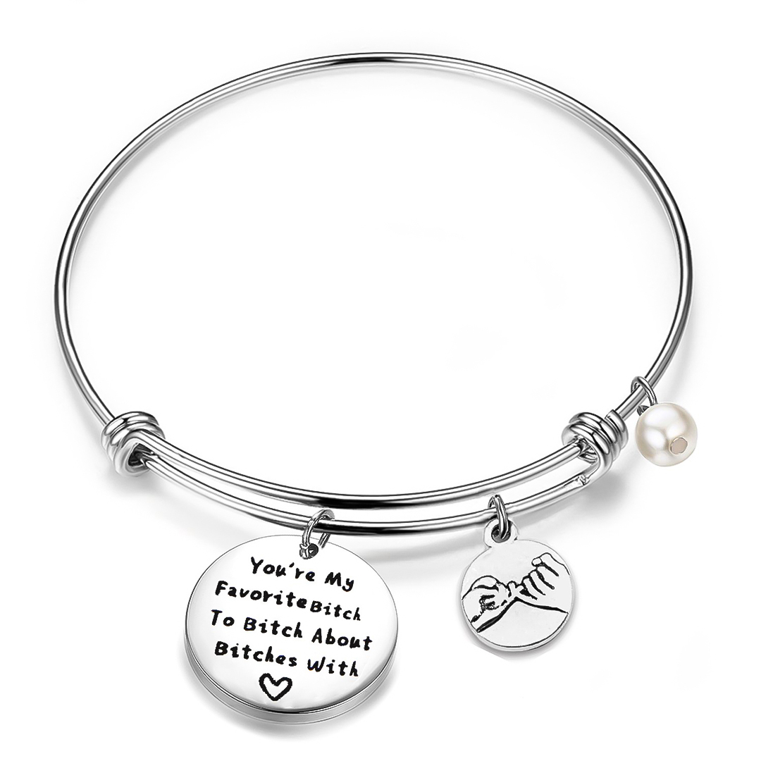 For Friend- Best Bitches Forever Bangle Bracelet