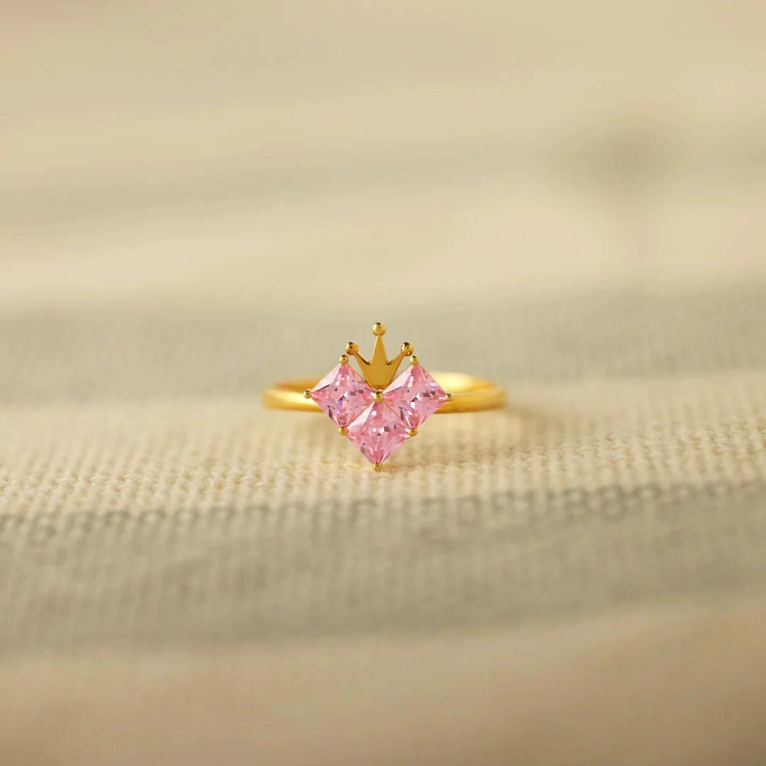 For Daughter-Brave Heart Crown Ring