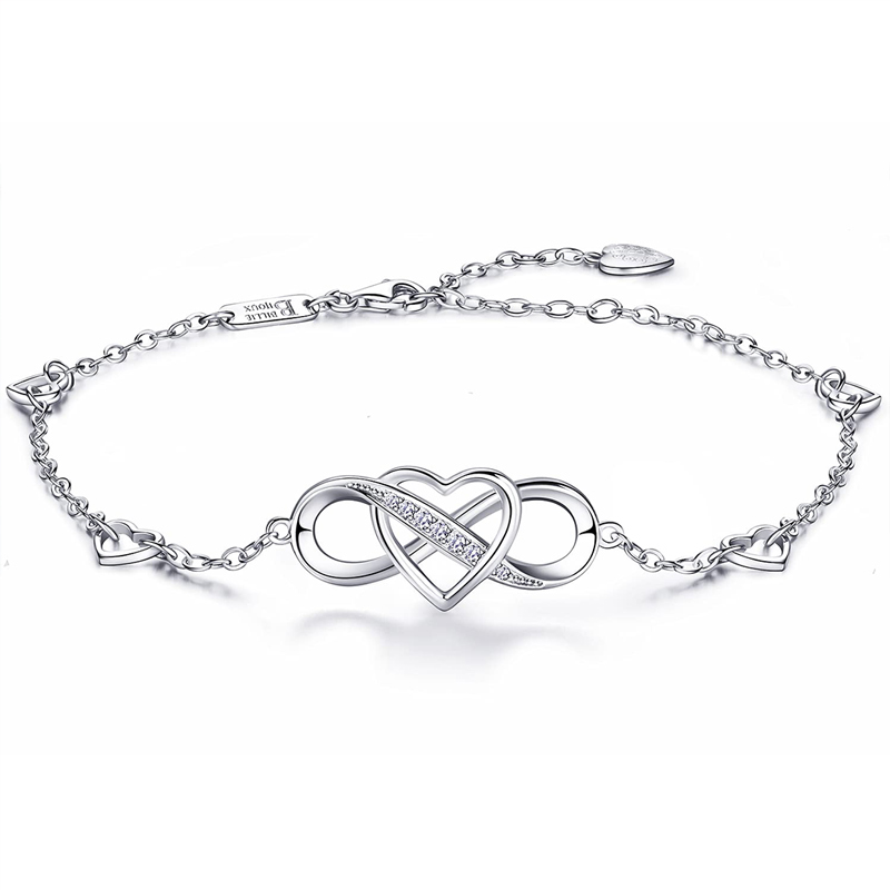 For Grandaughter - S925 You Will Always Have Me,And I Will Always Have You Infinite Heart Bracelet