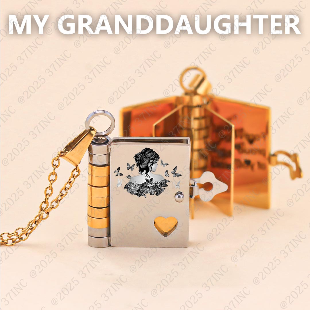 For Granddaughter - I'm The Storm Book Necklace