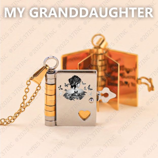 For Granddaughter - I'm The Storm Book Necklace