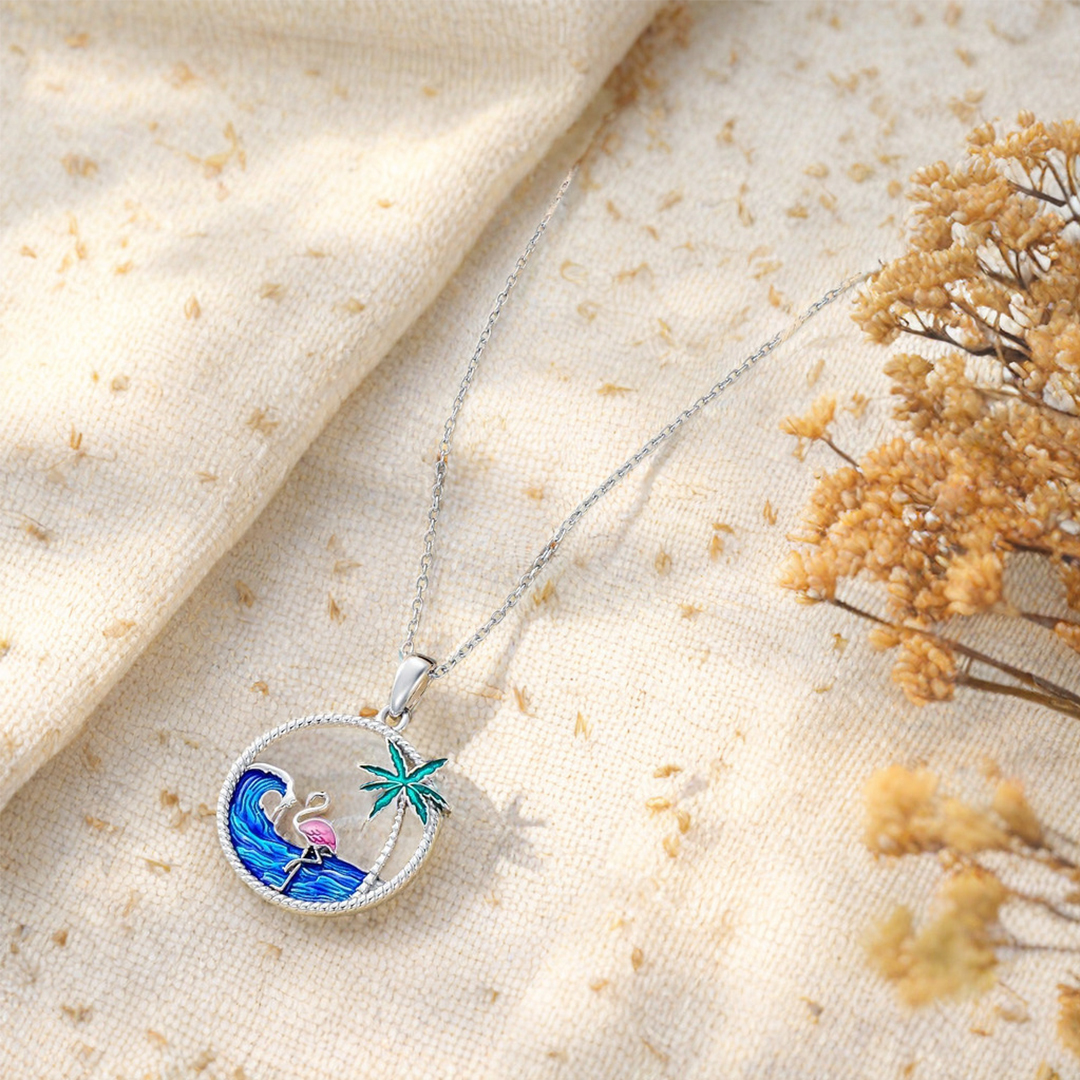 I Was Born To Stand Out Flamingo Necklace