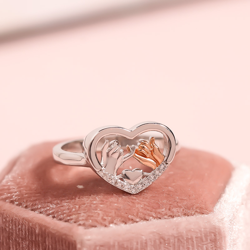 For Friend - S925 To My Ride Or Die Love Heart Hook Ring