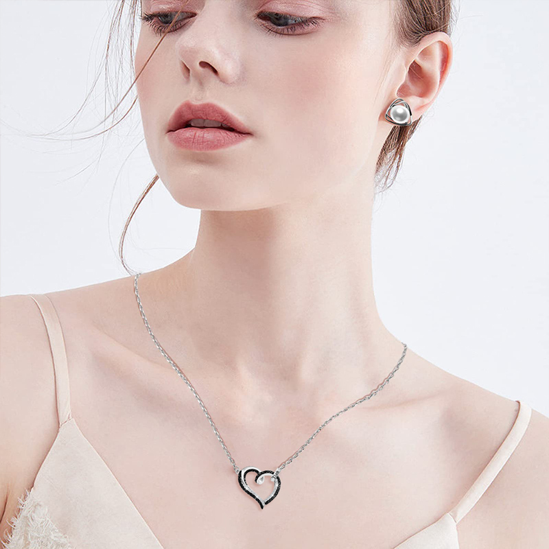 For Memorial - Life And Death Black Diamond Love Name Custom Necklace