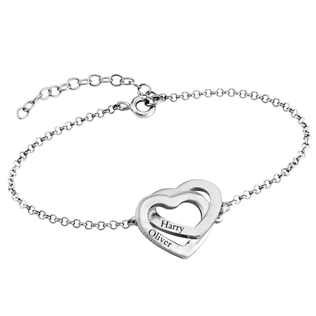 For Love - S925 I Had You And You Had Me Name Date Custom Love Linked Bracelet