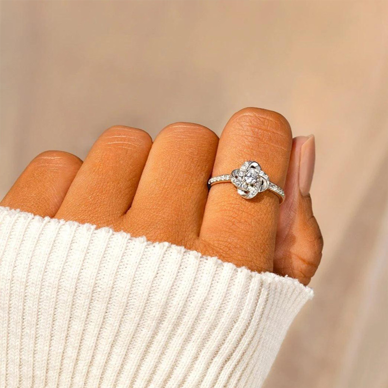 For Daughter - S925 I Am Always With You Knot Ring
