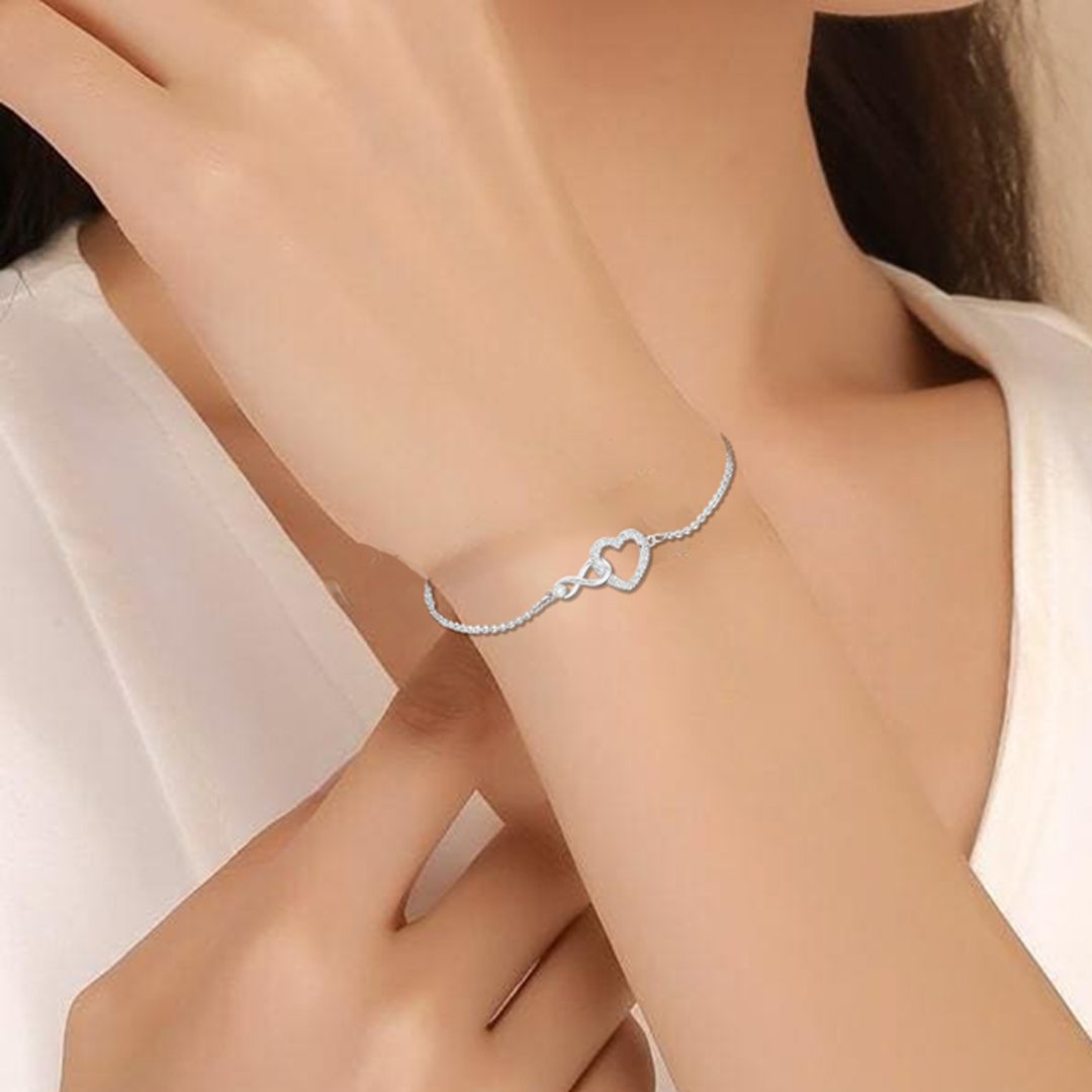 For Grandaughter/Daughter - S925 I’ll Always Be With You Infinite Love Bracelet