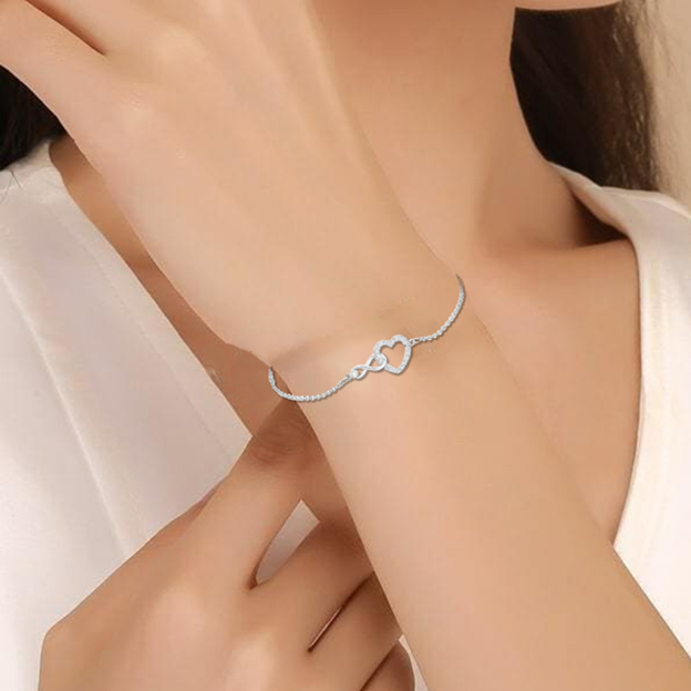 For Grandaughter/Daughter - S925 I’ll Always Be With You Infinite Love Bracelet