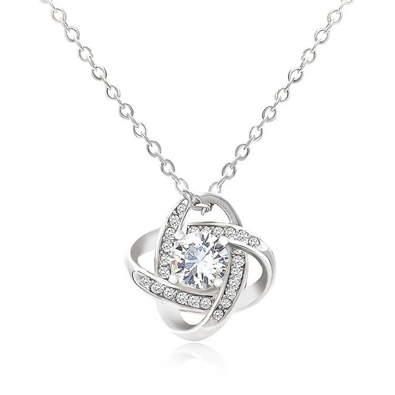 For Daughter - S925 I Am Always With You Knot Necklace