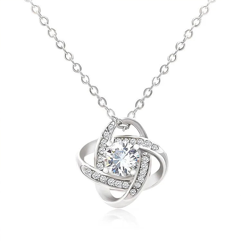 For Daughter - S925 I Am Always With You Knot Necklace