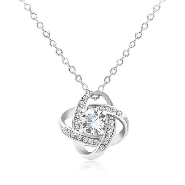 For Daughter - S925 I Am Always With You Knot Necklace