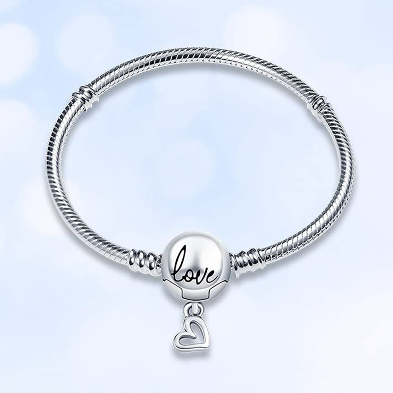 For Daughter - S925 I’ll Always Be With You Love Snake Bone Chain Bracelet