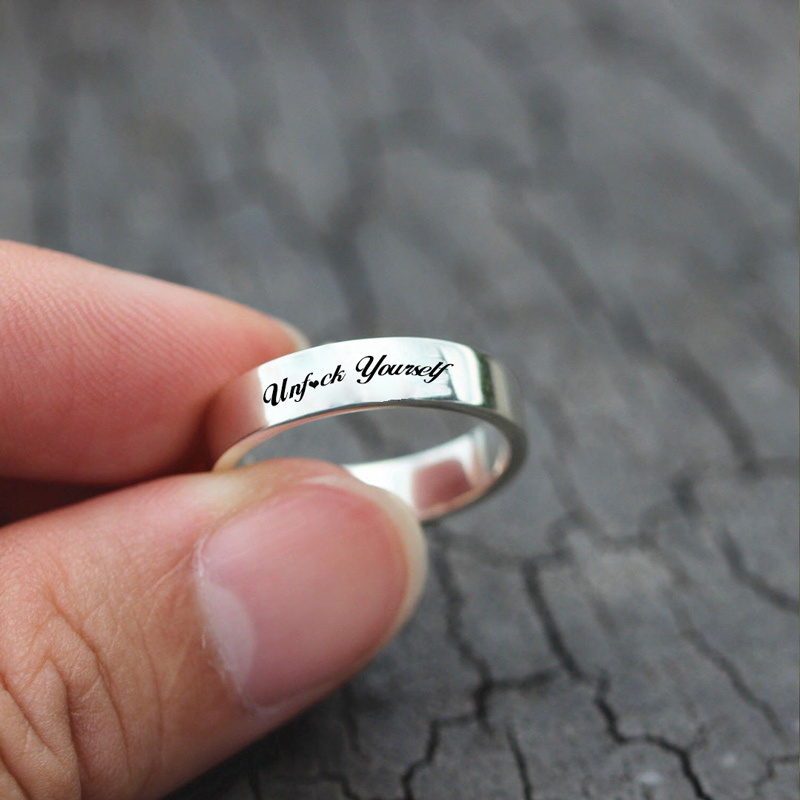 Unf❤️ck Yourself Wid Band Ring