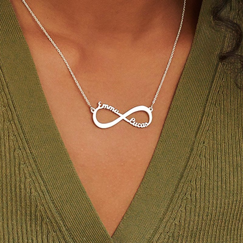 For Mother and Daughter - Infinite Custom Name Necklace