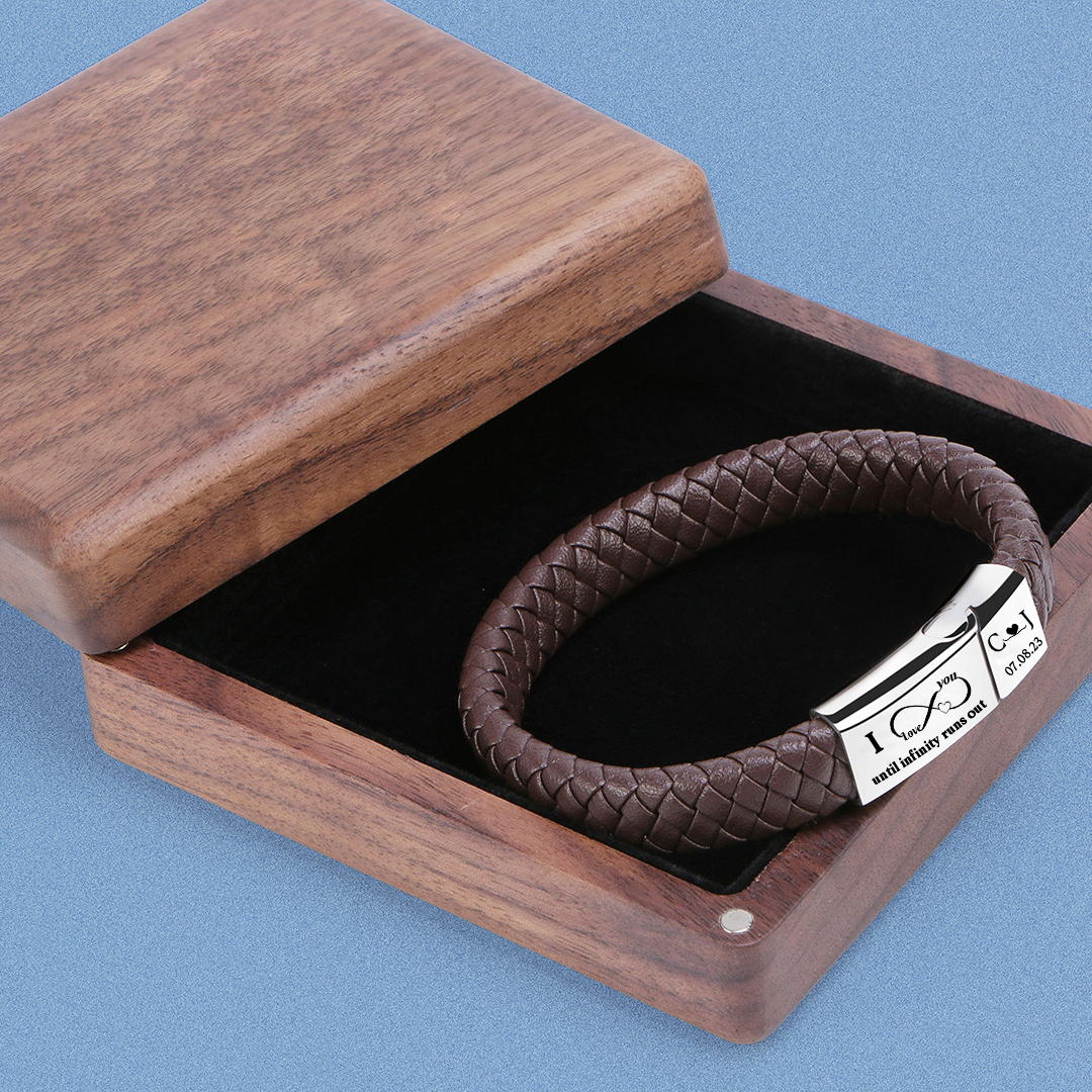 For Love - Initial Date Custom Bracelet