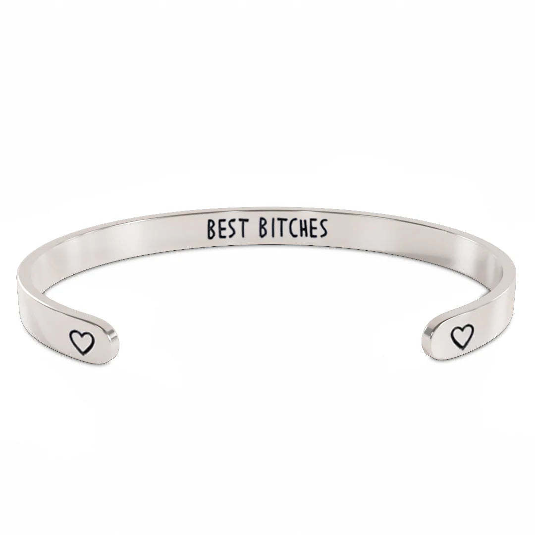 For Friends - Best Bitches Cuff Bracelet-37bracelet