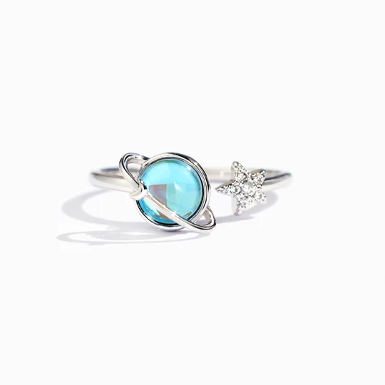 For Bonus Daughter - Always Shine Like The Brightest Star Planet Ring