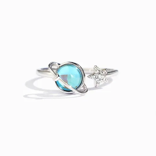 For Bonus Daughter - Always Shine Like The Brightest Star Planet Ring
