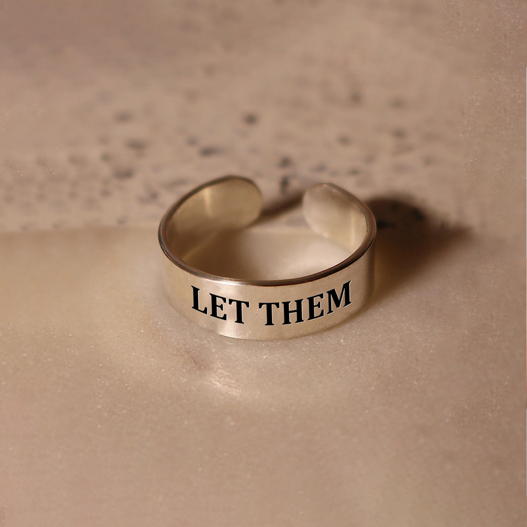 Let Them Wide Band Ring