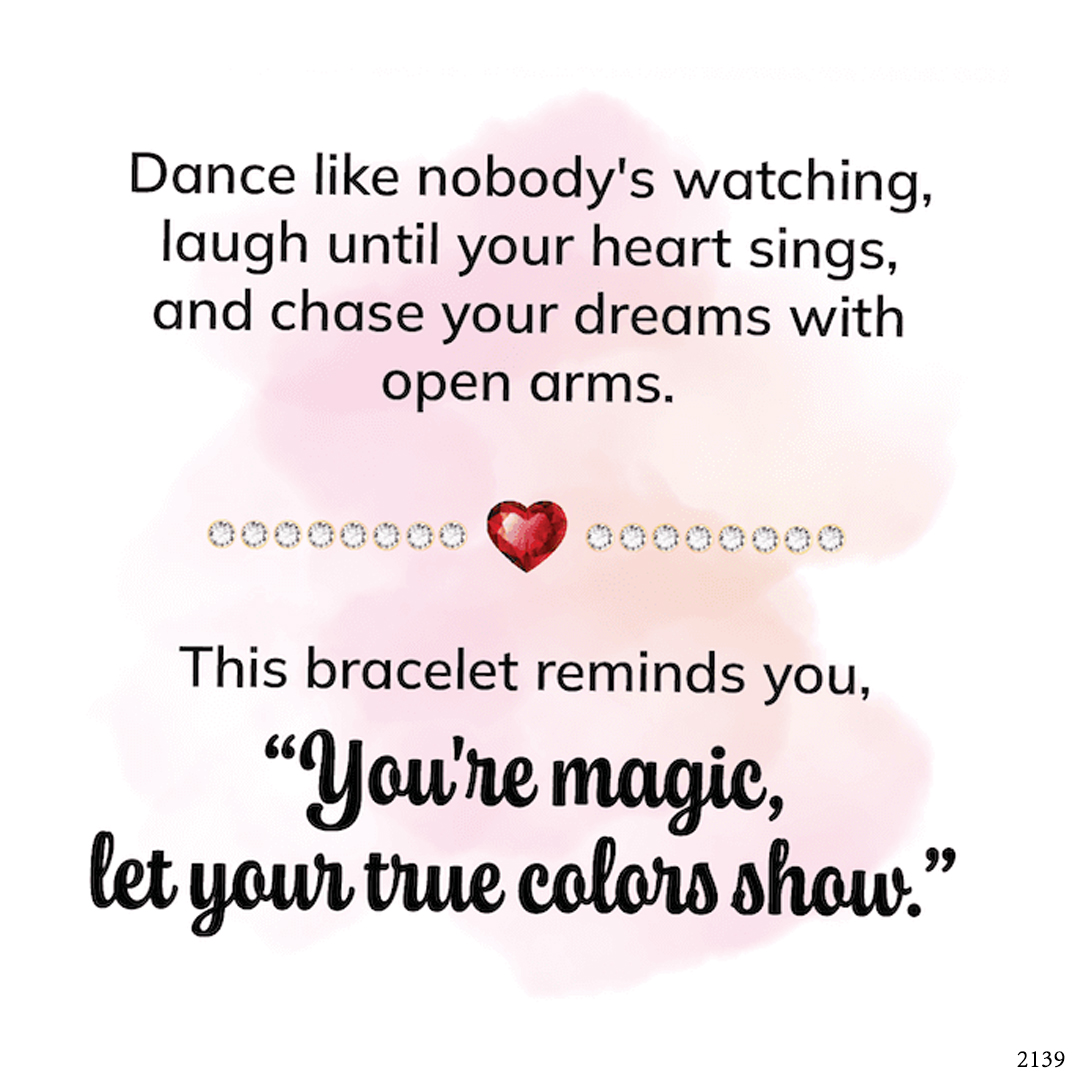 For Self - You're Magic Heart Bracelet