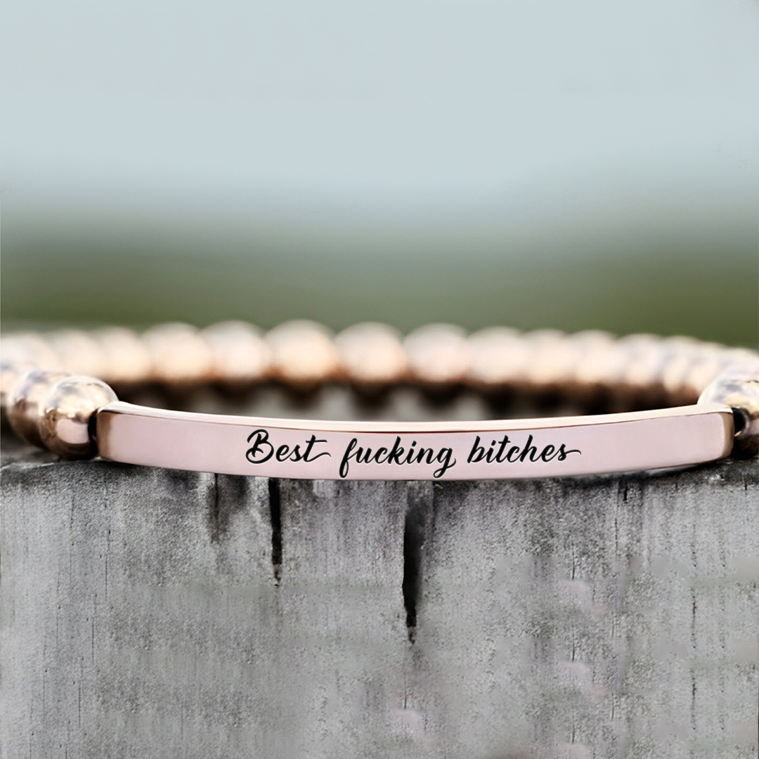 Best fucking bitches Lettering Bracelet