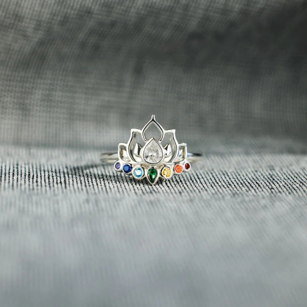S925 Relax Chakra Lotus Flower Ring