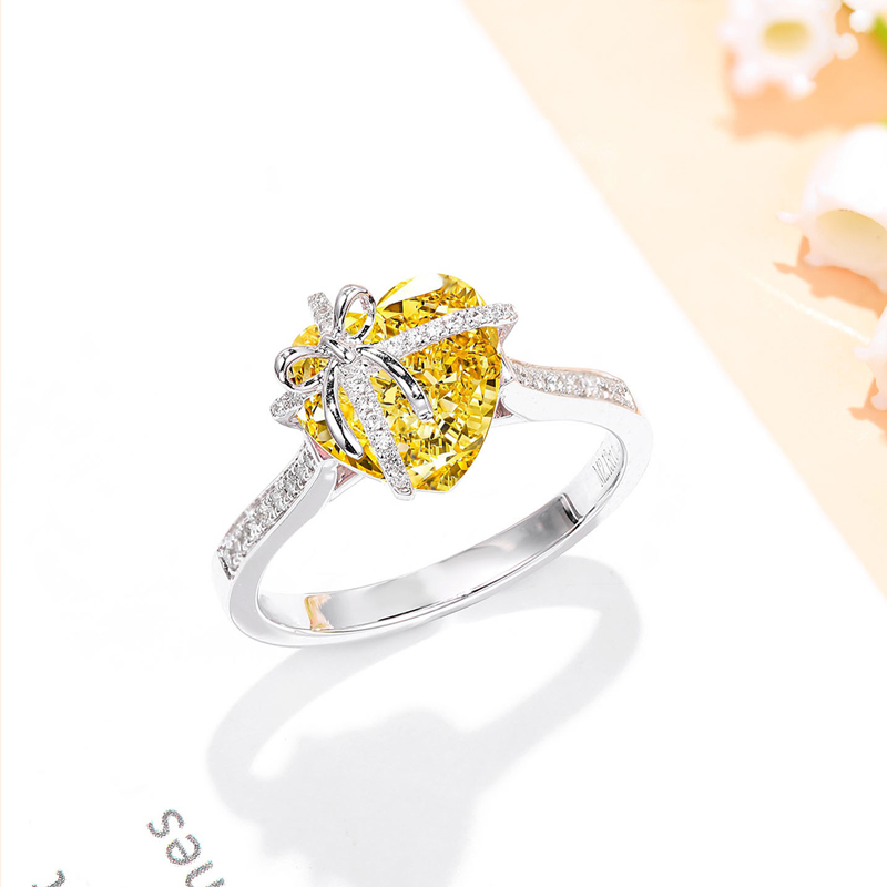 For Bonus Daughter -  I May Not Have Given You The Gift Of Life But Life Gave Me The Gift Of You Crystal Heart Ring