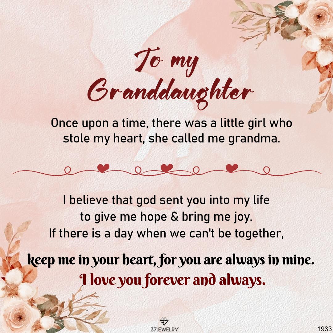 For Granddaughter - S925 I Love You Forever And Always Triple Heart Stacking Ring