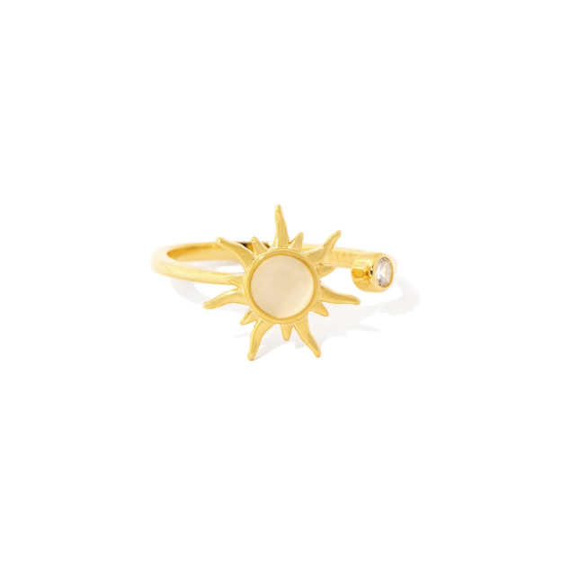 For Daughter - Sun Fidget Open Ring