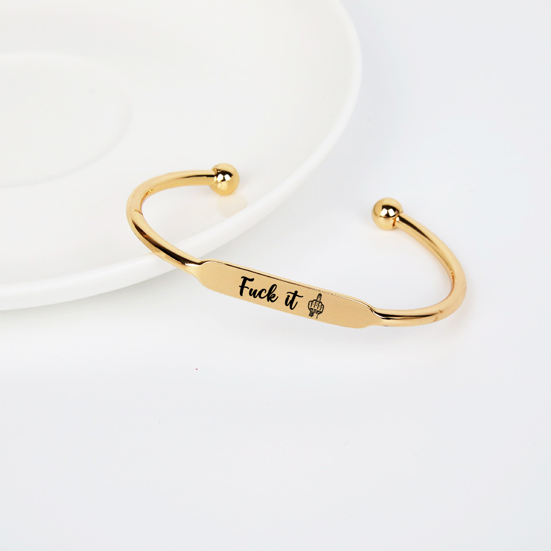 Fuck It Dainty Bar Ring
