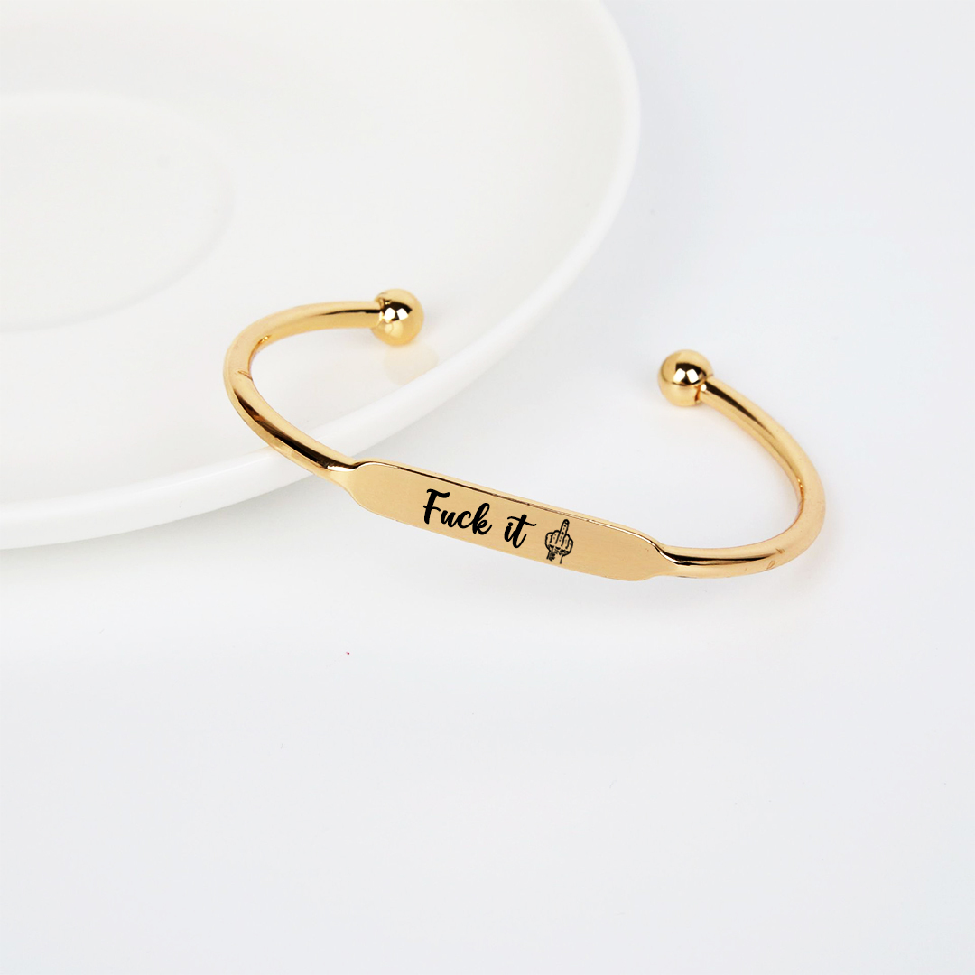 Fuck It Dainty Bar Ring