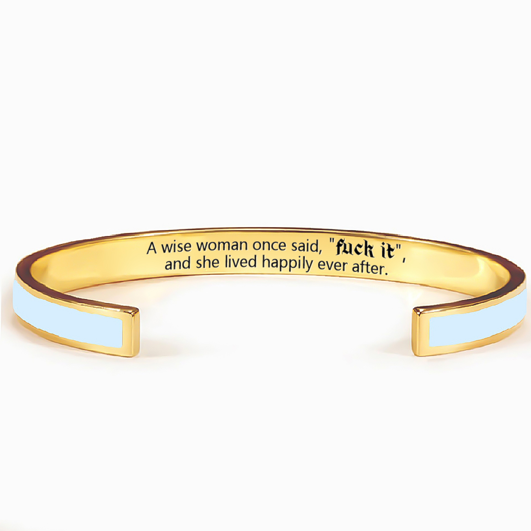 Fuck It Lettering Bracelet