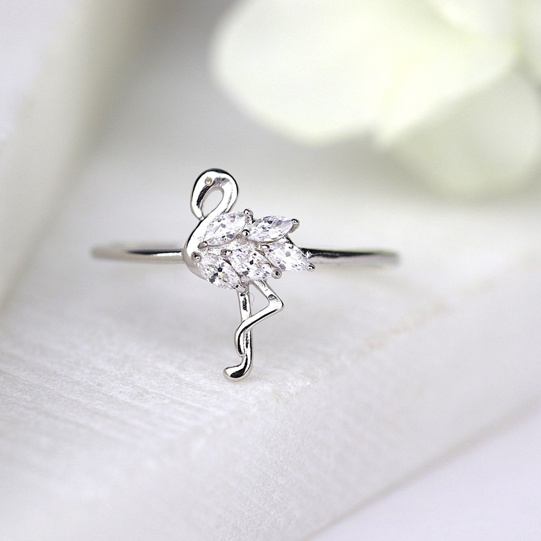 Fuck Them Flamingo Diamond Ring