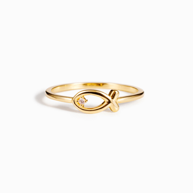 Keep Fucking Swimming Fish Ring 