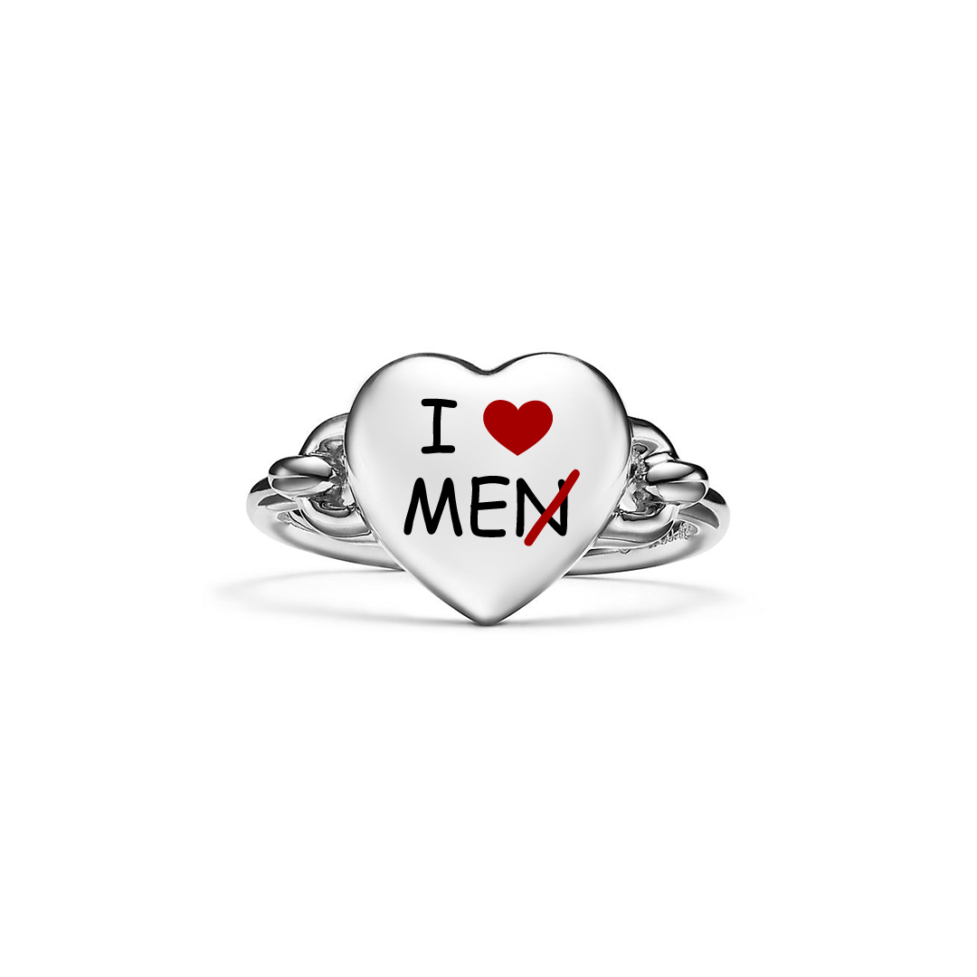 Remember To Love Yourself Full Heart Ring
