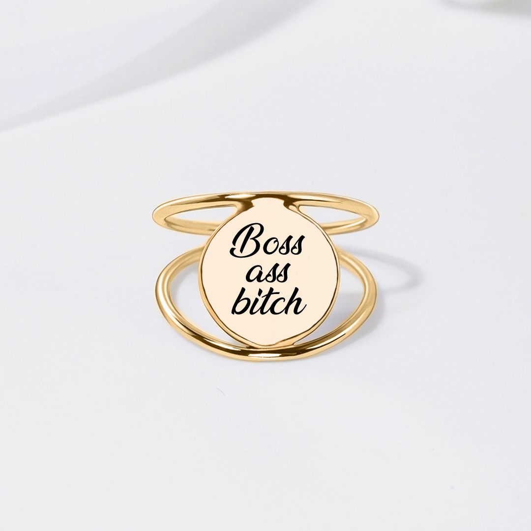 Boss Ass Bitch Double Ring
