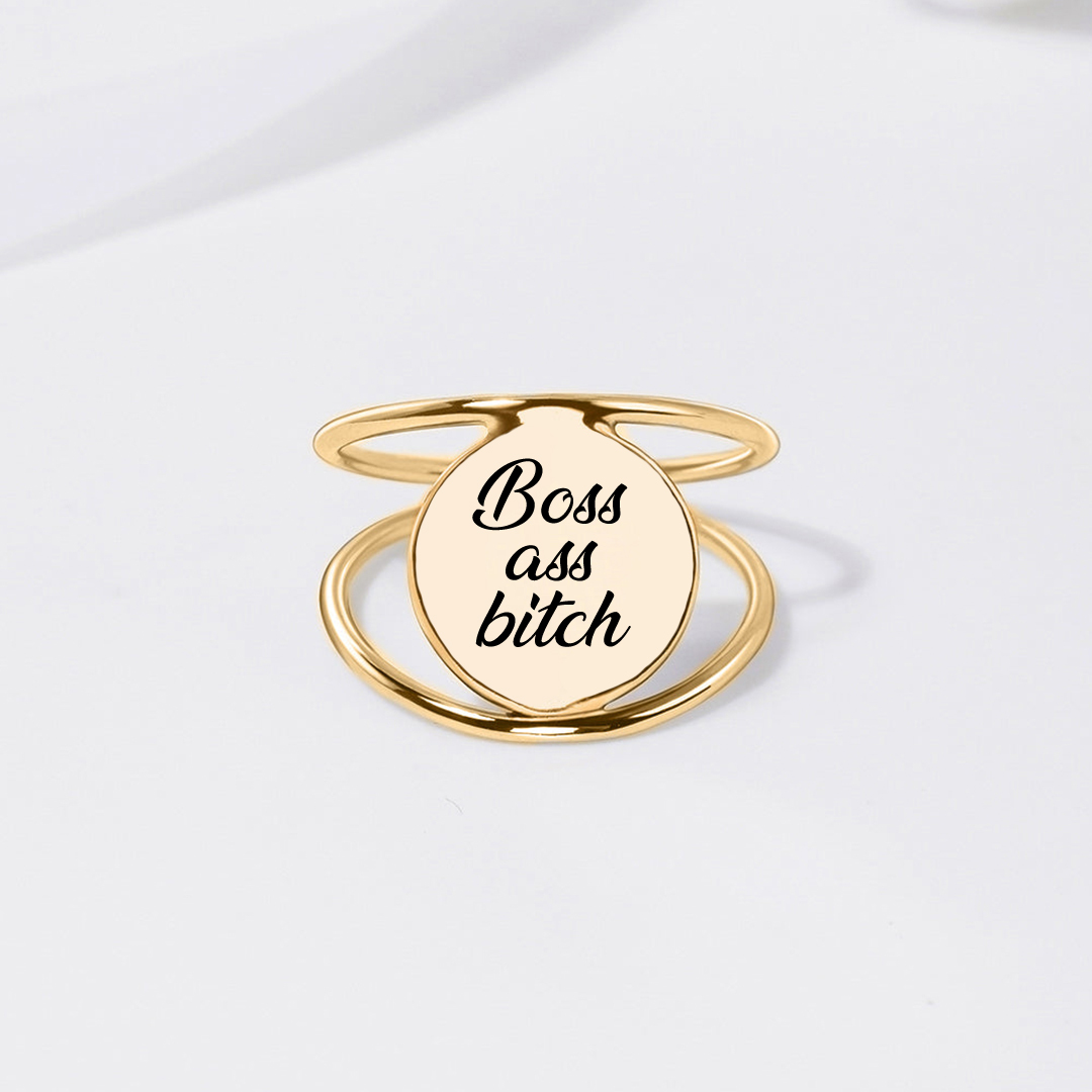 Boss Ass Bitch Double Ring