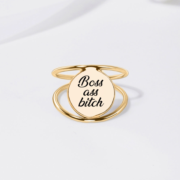Boss Ass Bitch Double Ring