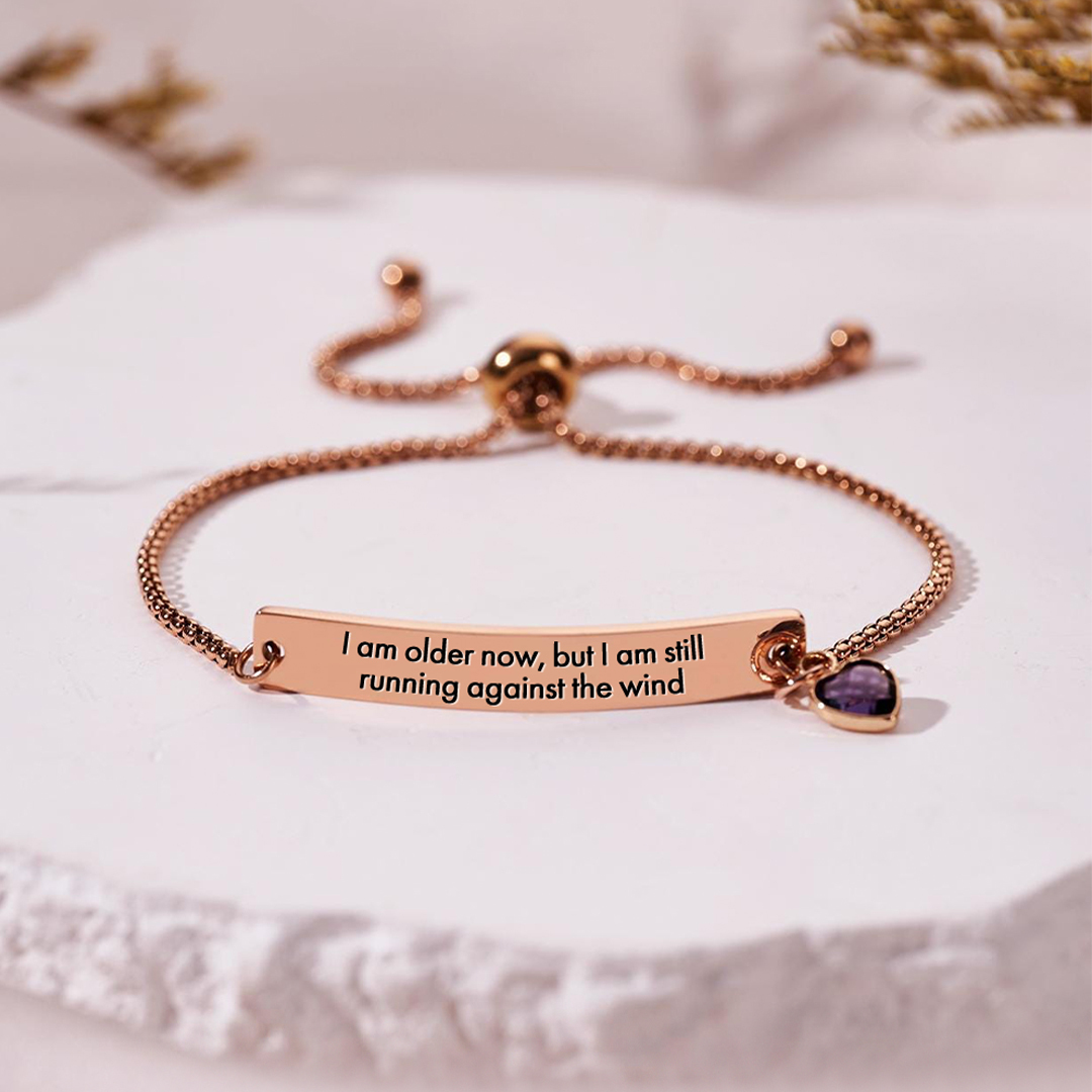 Against the wind Custom Birthstone Diamond Bracelet