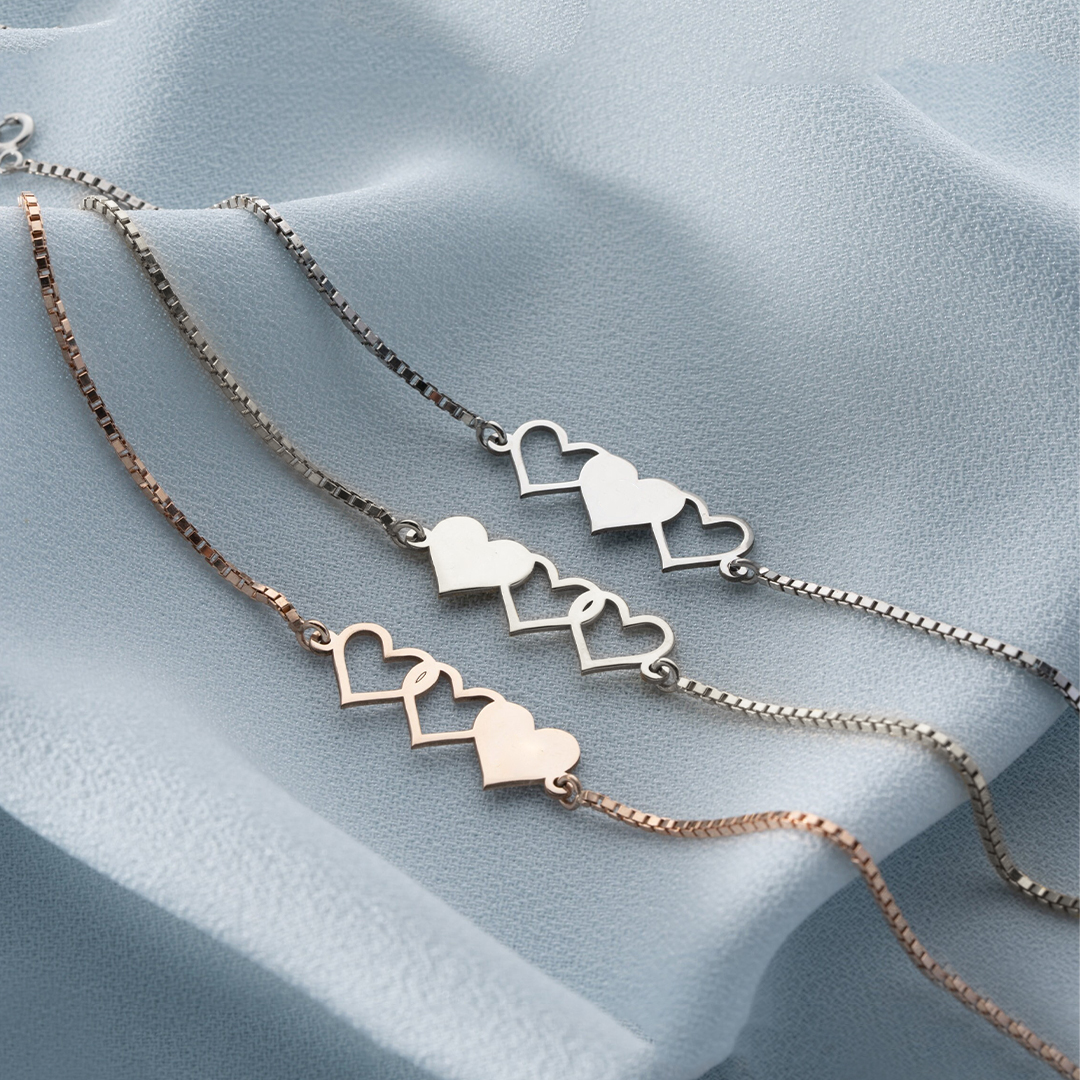 Mother and Daughter Forever Linked Together String Bracelet
